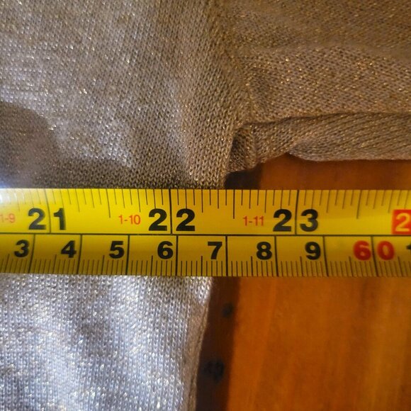 Bob Mackie Women's Gold Shimmer 1/4 Zip Hooded Sweatshirt - Size M - Picture 13 of 14